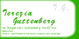 terezia guttenberg business card